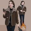 Women's Short Velvet Parka - 2023 Winter Fashion: Versatile, Loose, Warm, and Thick.