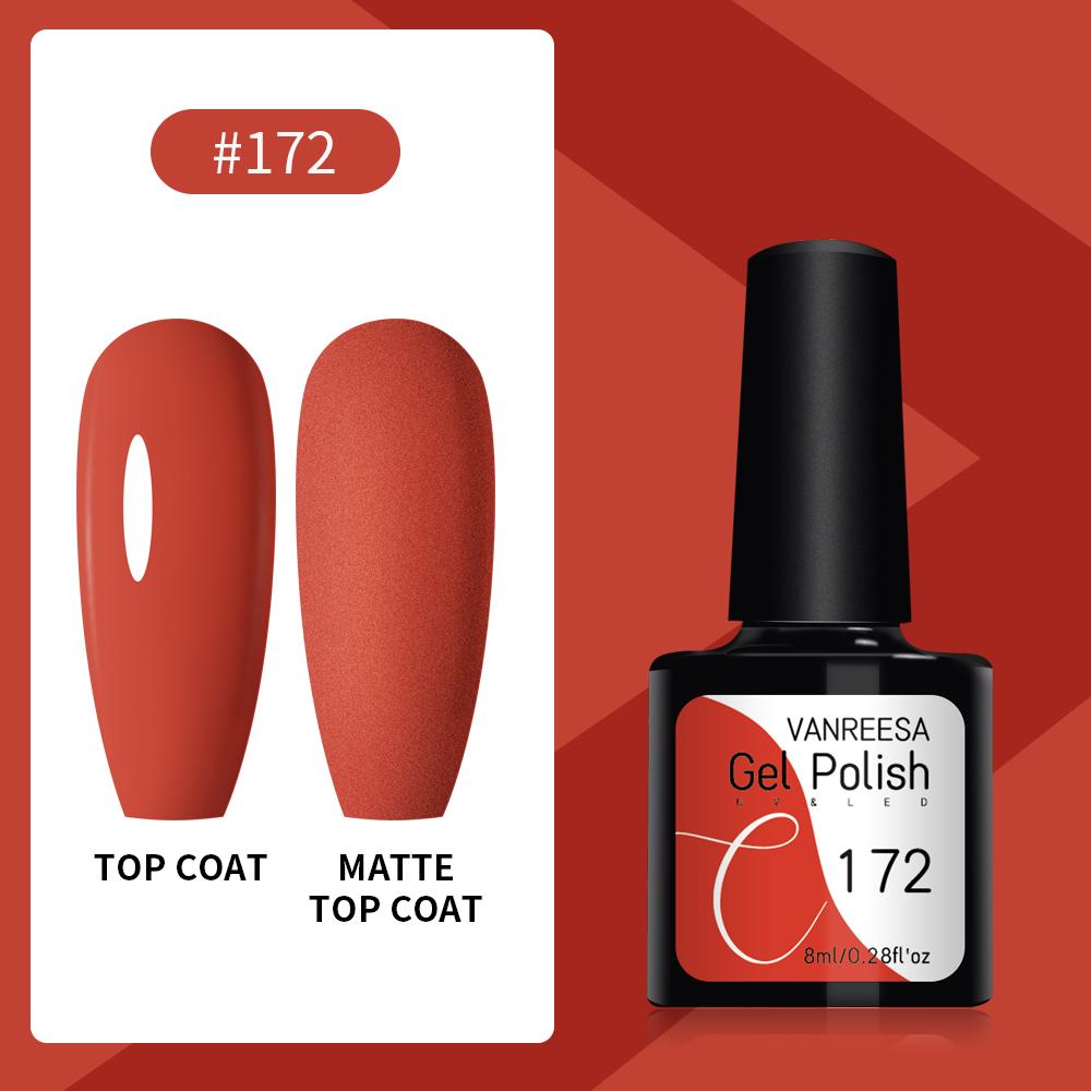 VANREESA Набор гелей для ногтей 111 цветов Гель-лак для ногтей Soak Off Базовое покрытие Верхнее покрытие Маникюр для ногтей УФ-светодиодный полуперманентный лак Стойкий гель для дизайна ногтей