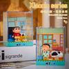 Crayon Shin-chan Building Blocks Assembled Model Living Room Park Micro Scene Building Blocks Assembled Children's Toys Gifts