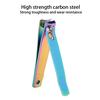 Plated Nail Clipper Carbon Steel Gradient Color Fashionable Nail Trimmer Cutter Manicure Tool