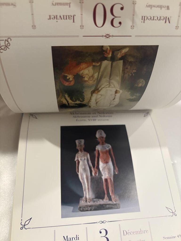 [ИСПОЛЬЗУЕТСЯ] Художественная книга Музея дю Лувр 2019, фотокнига, двуязычный календарь