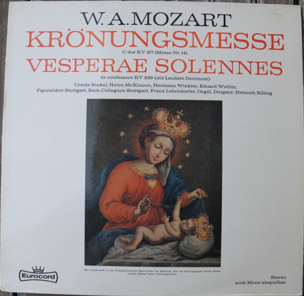 Виниловая пластинка В. А. МОЦАРТ - Коронационная месса / Vespers Solennes J075 Intercord Германия Классика Б/у