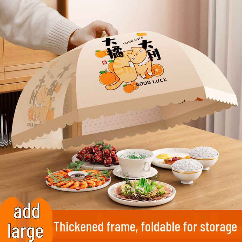 Foldable Dust & Flyproof Food Cover - Perfect for Dining Table & Leftovers