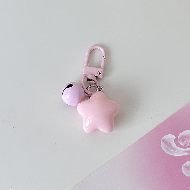 Корейский брелок в виде колокольчика в виде звезды Kawaii, брелок в виде пятиконечной звезды, кулон на рюкзак, аксессуары для телефона, кулон для девушки, подарок для пары