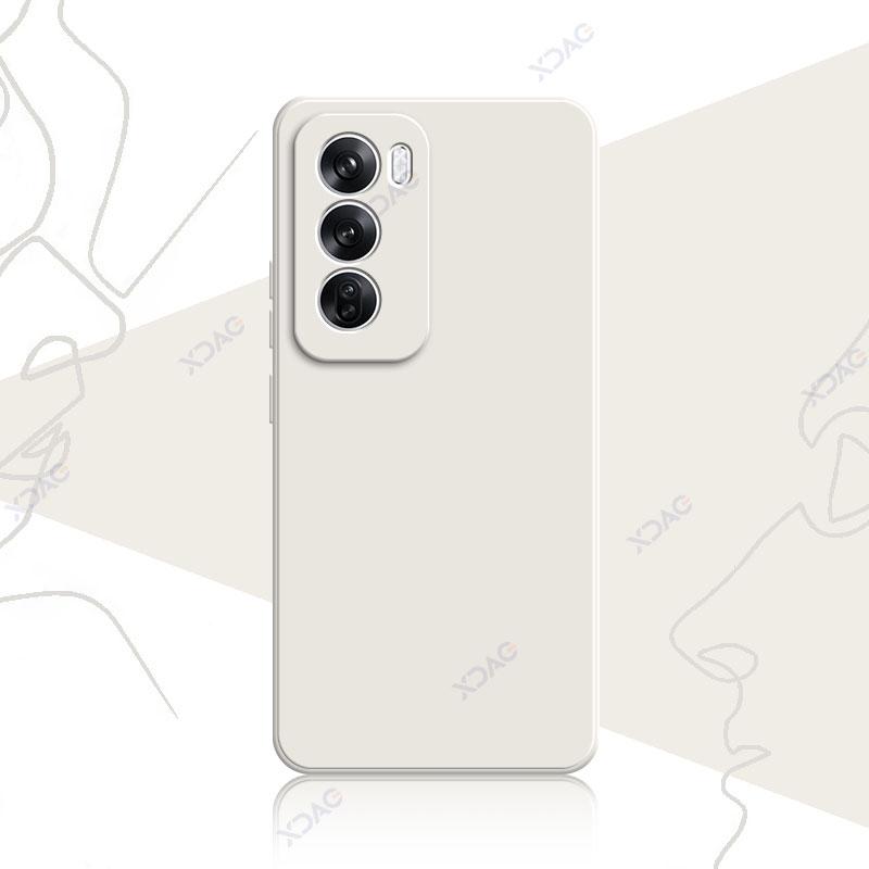 Чехол для мобильного телефона OPPO Reno 12 Pro Reno12Pro OPPOReno Reno12 12Pro 5G Мягкий роскошный квадратный жидкий силиконовый чехол на заднюю панель