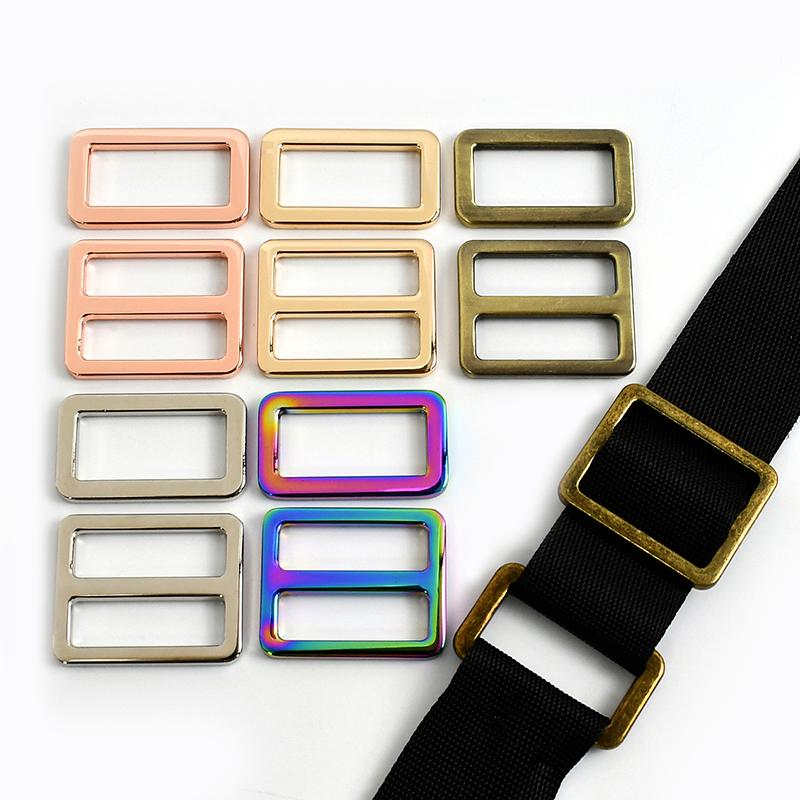 Meetee 20 шт. 20-50 мм 16 цветов Металлическая пряжка Регулировочные пряжки для стропы Ползунок для ремня сумки Кольцо Застежка DIY Кожаная фурнитура Аксессуары