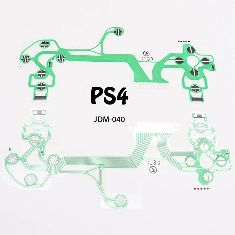 Запасные кнопки Ленточный шлейф Плата для PS4 Pro Slim Проводящая пленка Клавиатура Шлейф JDS 010 030 040 050