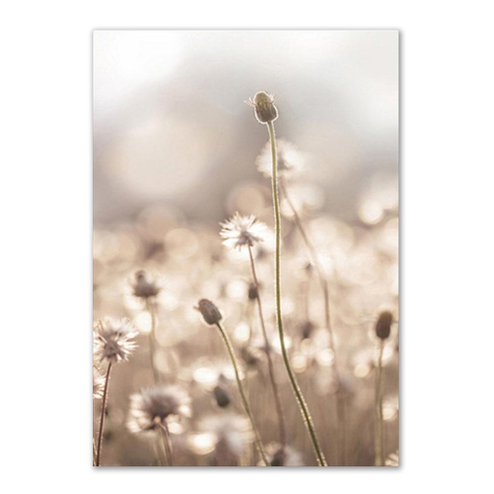 Reed Landscape Dandelion Elk Canvas Poster Nordic Style Wall Art Print Canvas Painting for Living Room Bedroom Pictures Decor