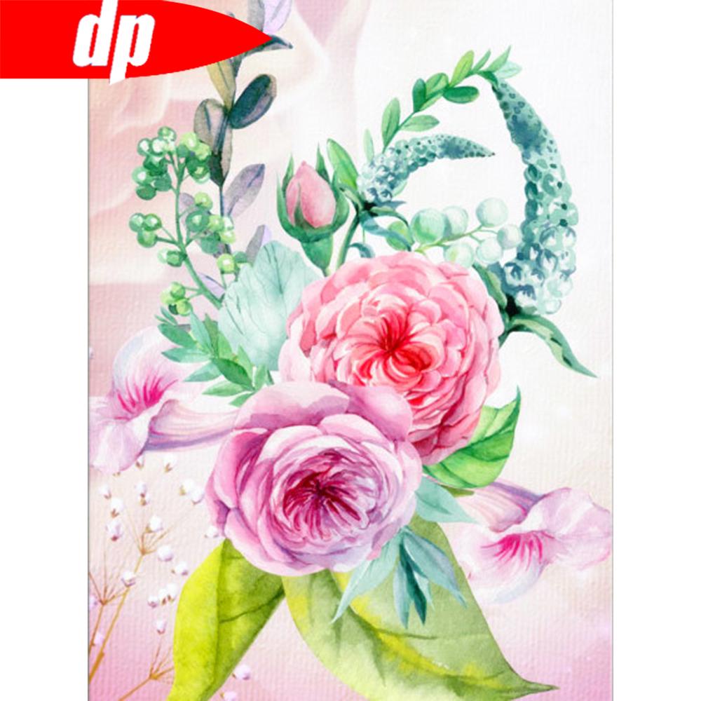 Алмазная картина, полная дрель, круглый цветок, алмаз, сделай сам, алмазная вышивка, растение, стразы, фотографии