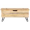 VidaXL Coffre 90x40x45 cm Bois solide de manguier