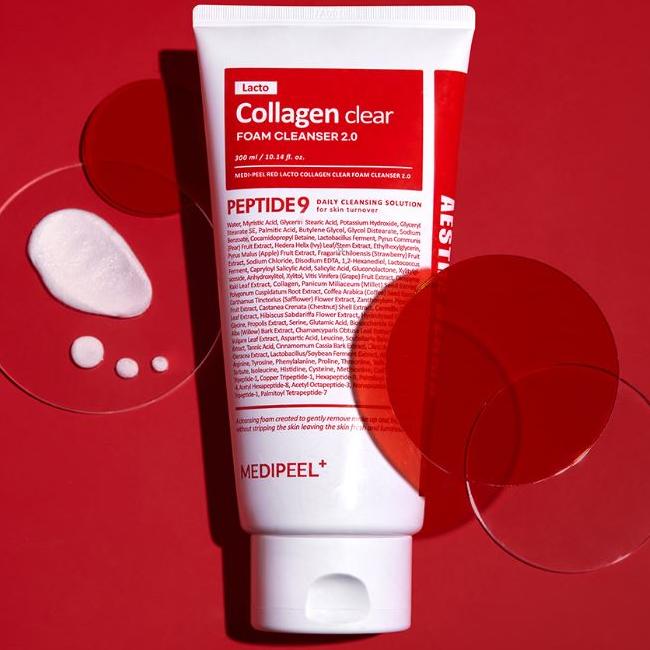MEDI-PEEL ОЧИЩАЮЩАЯ ПЕНКА С КОЛЛАГЕНОМ RED-LACTO (NEW) 120мл