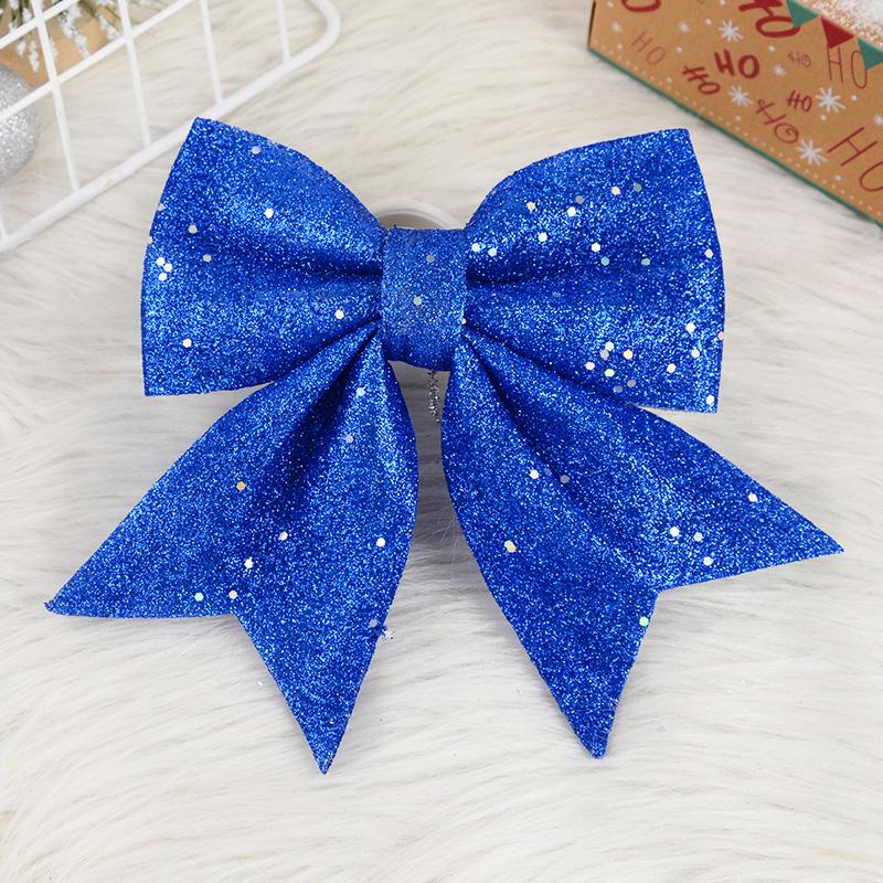 Большой красный золотой сверкающий бант блестящая рождественская лента бант рождественская елка подвесные украшения новогоднее украшение для дома Навидад 2024