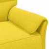 Sofa Set 2 pcs. Light Yellow Fabric