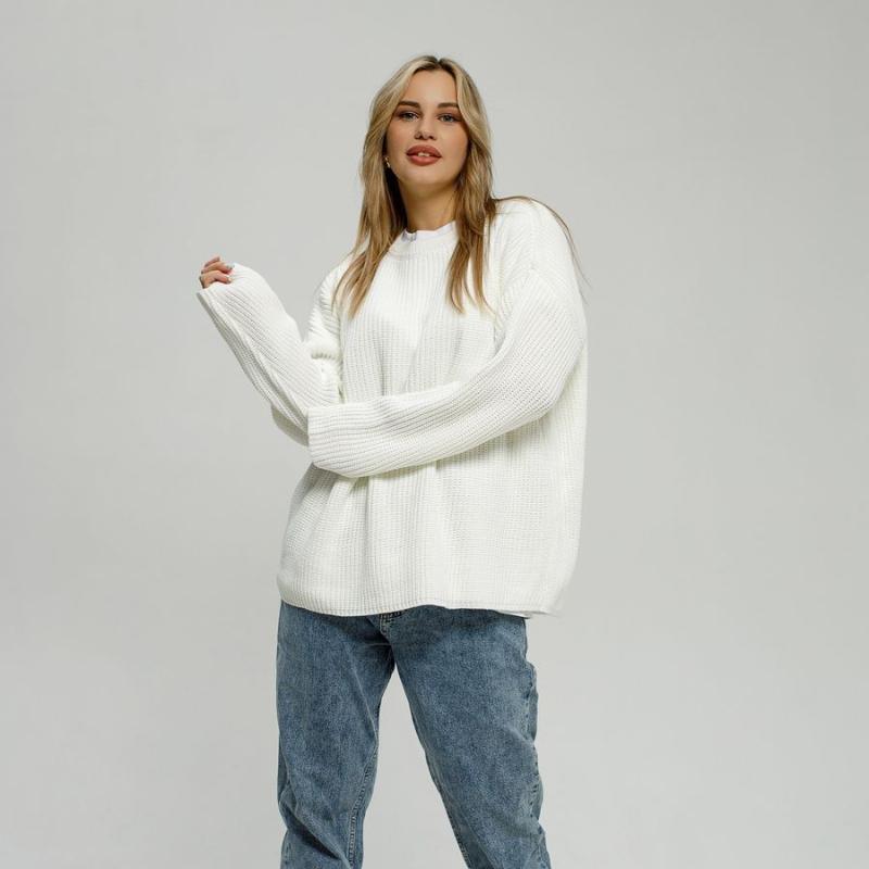 Новые свитера с круглым вырезом для женщин, модные однотонные свободные свитера на осень-зиму, толстые джемперы, топы, повседневные трикотажные пуловеры