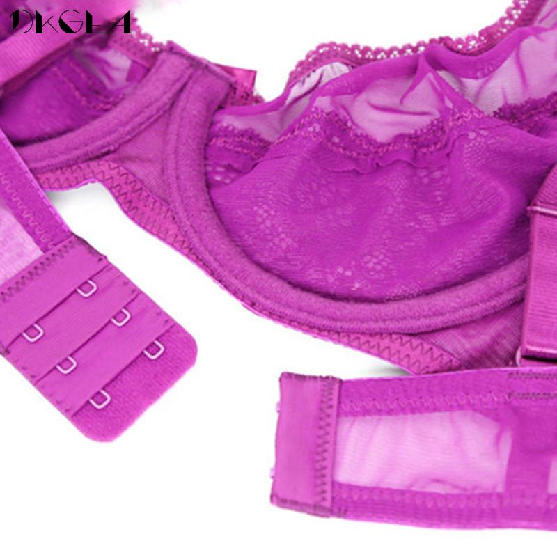 DKGEA Women Sexy Bra and Panties Set Lace Brassiere Transparent Underwear