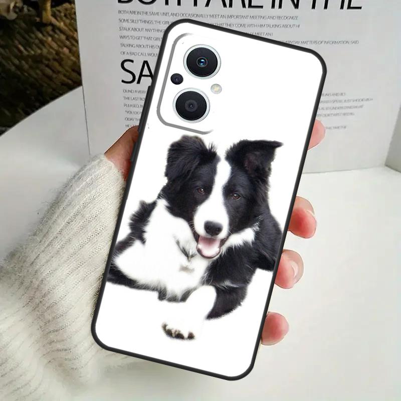 Чехол для телефона с собакой Бордер-колли для OPPO Reno 8 7 Lite 8T 11 12 13 14 14F 10 Pro OPPO Find X8 X6 X5 Pro