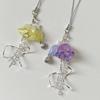 Sea Shell Fish Y2K Jellyfish Mobile Key Chain Jellyfish Tassel Phone Charm Keycord  Mobile