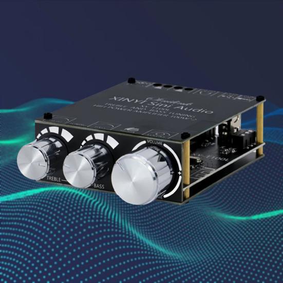 Bluetooth-совместимый модуль 5.0 TPA3116D2, плата усилителя мощности, 2x100 Вт, стерео цифровой усилитель мощности, модуль стерео, регулировка высоких и низких частот