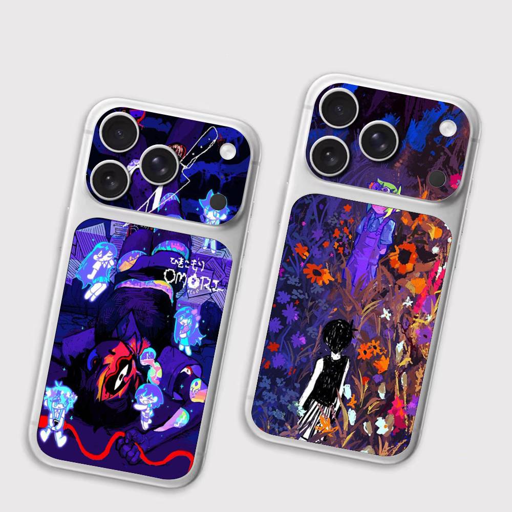 Наклейка на заднюю крышку игры O-Omori Защитная Для Iphone 17 Pro Max Кожаная Наклейка Задняя Защитная Декоративная Наклейка