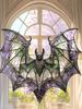 Painted Bat Acrylic Pendant, Halloween Home Garden Decoration, Sun Catcher, Hanging Pendant, Bedroom, Office, Desktop Decoration