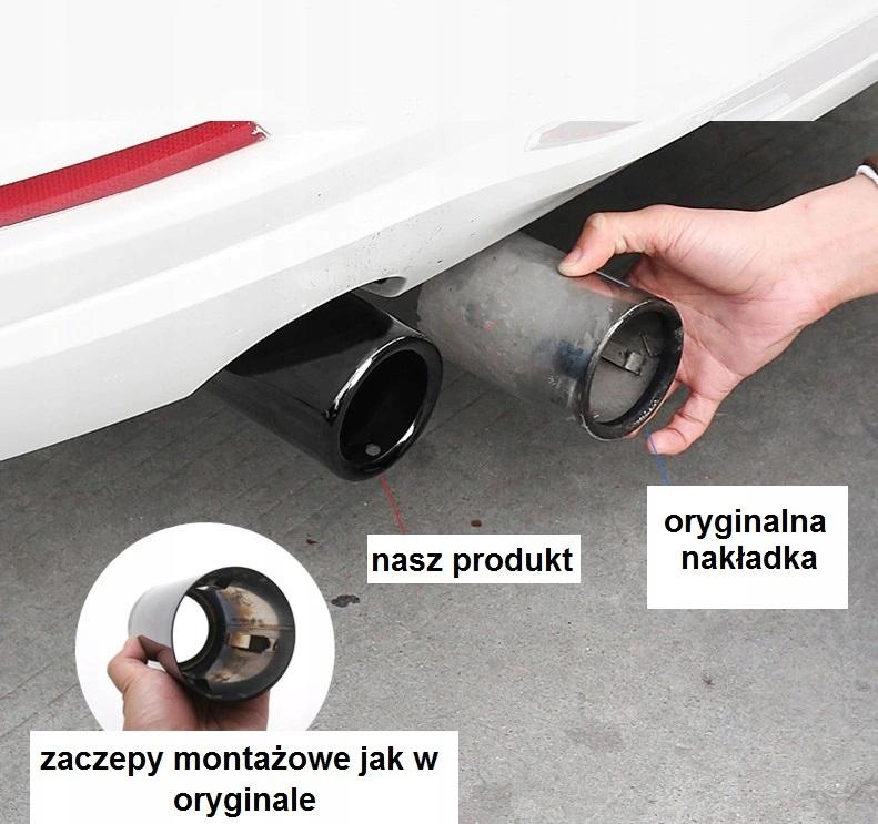 BMW EXHAUST MUFFLER TIP BLACK CHROME 70