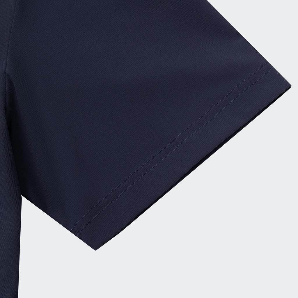 Adidas Крутая однотонная футболка для спорта на открытом воздухе, повседневная, для здоровья, с круглым вырезом, с коротким рукавом, мужская футболка, темно-синяя JD5750