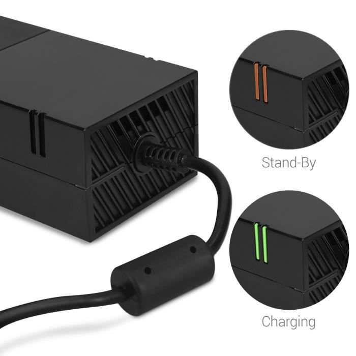 Блок питания - kwmobile - Xbox One - Кабель питания - Светодиодный индикатор - Проводной