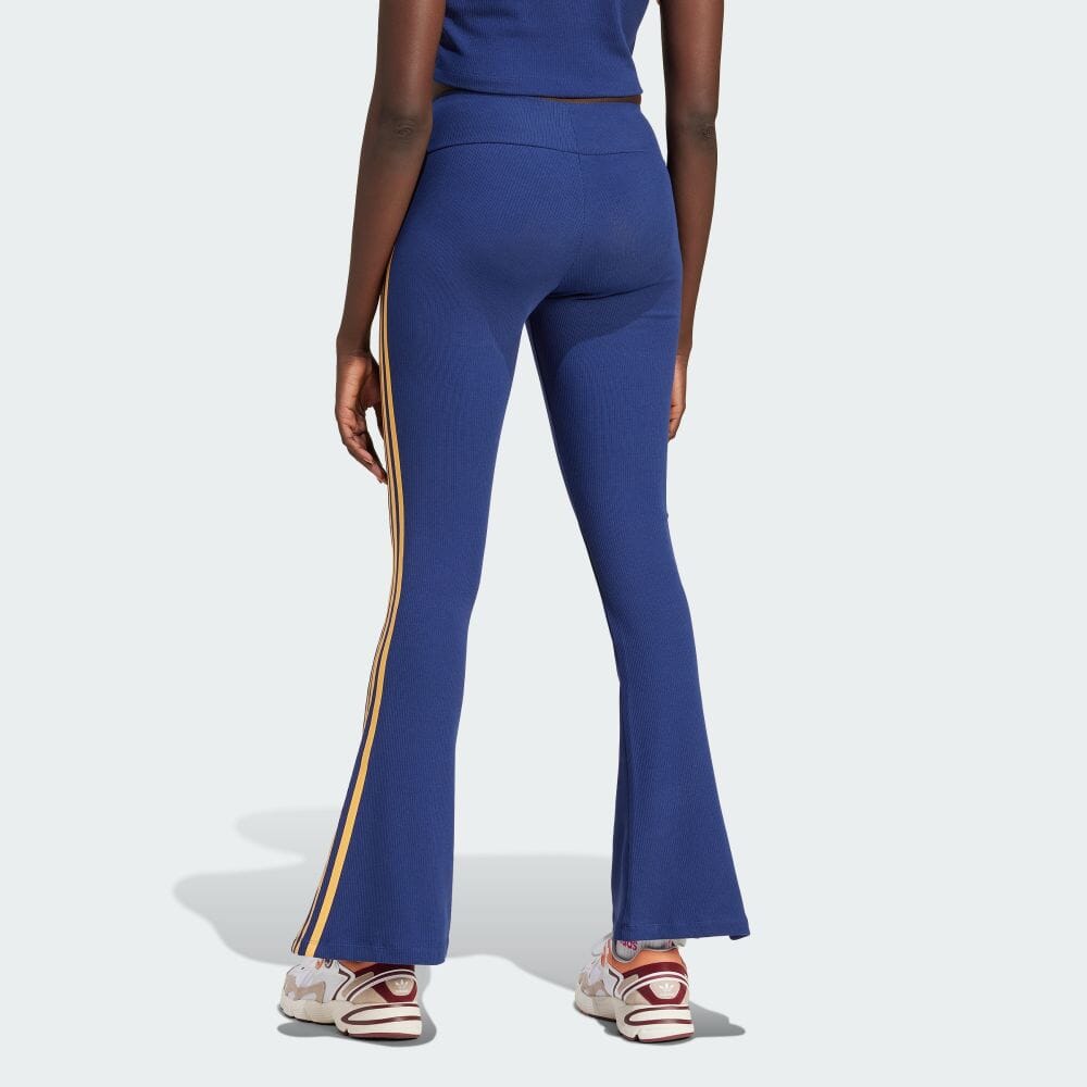 Adidas Originals Women's Side Stripe Slim Flare Casual Pants Navy JG8045