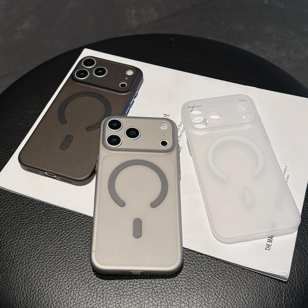 Ультратонкий магнитный матовый мягкий чехол для iPhone 17 Pro Max, Персонализированная полупрозрачная защитная крышка для Apple 16