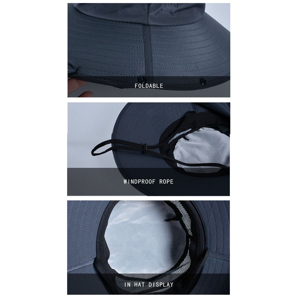 Neck Protection Men Sun Hat Cloth Fisherman Hat Fashion Summer Bucket Hat Male