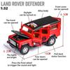 1/32 масштаб Land Rover Defender, литая под давлением модель автомобиля, игрушечный автомобиль с откатным механизмом, звуком и светом для детей, коллекция подарков для мальчиков и девочек