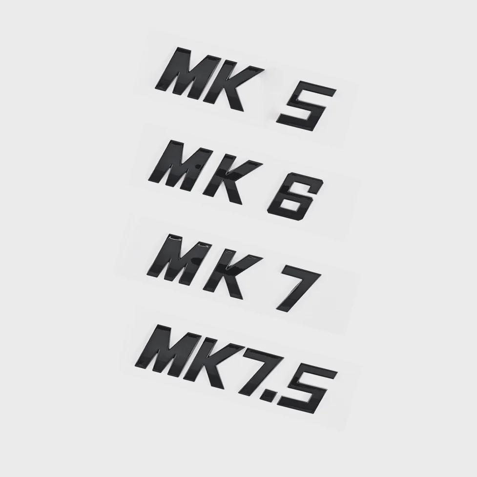 3D ABS буквы MK5 MK6 MK7 MK7.5 эмблема значок автомобиля наклейка для GO-LF автомобиля крыло багажник задняя наклейка