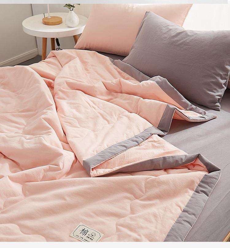 Summer 100% Xinjiang cotton summer cool quilt made entirely of pure cotton thin fabric, machine washable dormitory single thin fabric summer quilt