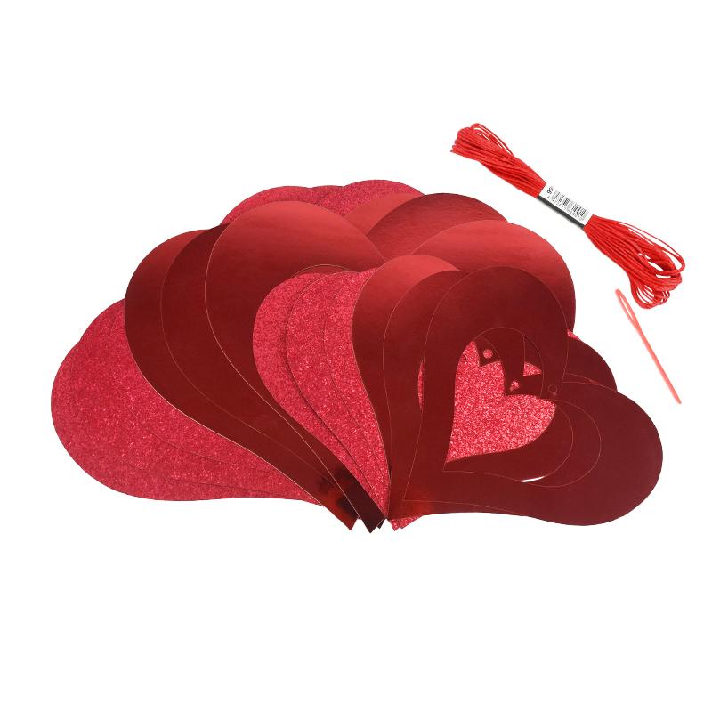 12 шт. Красные спирали в форме сердца любви, подвесная гирлянда для Дня святого Валентина, спиральные украшения, украшение на годовщину свадьбы, реквизит для вечеринки по случаю дня рождения