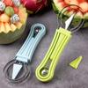 4 In 1 Stainless Steel Fruit Tool Set Melon Ball Spoon Set Knife Shape Set Fruit Carving Knife Cutter Watermelon Slicer Kitchen Accessories