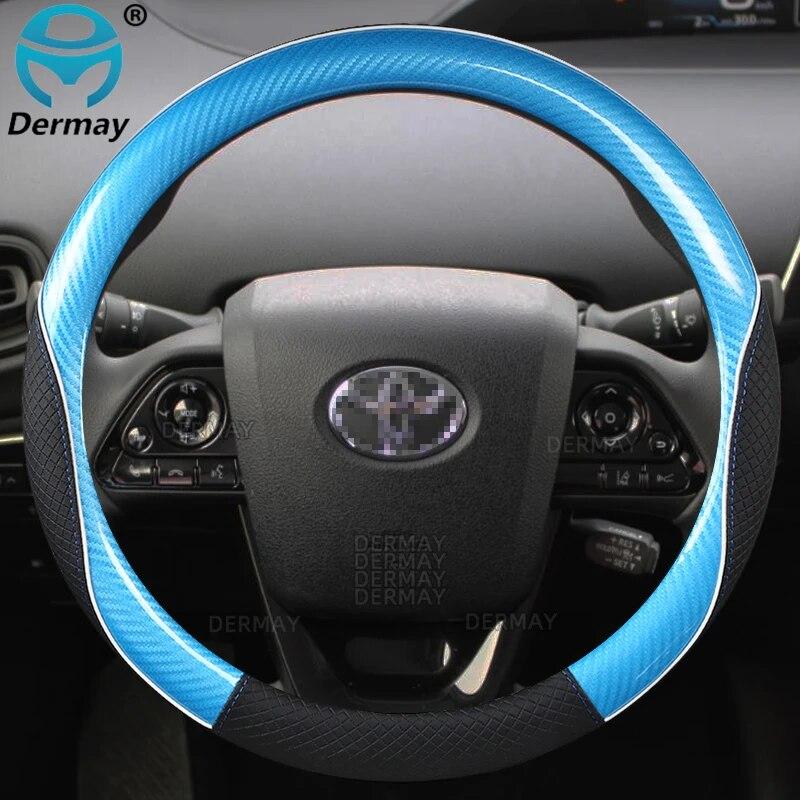 Для Toyota Prius 30 20 V Prius C Plus Plug-in Prime XW10 XW20 XW30 XW50 2001 ~ 2022 Автомобильный чехол на руль автомобильные аксессуары