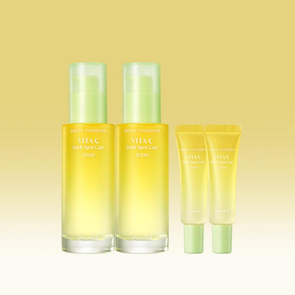 Goodal Green Tangerine Vita C Blemish Care Serum 30mlx2 + Serum 10mlx2, 1