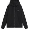 Li Ning однотонный капюшон с логотипом повседневная трикотажная спортивная толстовка мужская толстовка черная AWDTD95-1