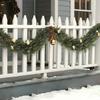 1/2Pcs 150/180/270CM Christmas Artificial Cedar Garland Simulation Norfolk Pine Needle Rattan Fake Greenery Mantle Fireplace Porch Outdoor Decoration