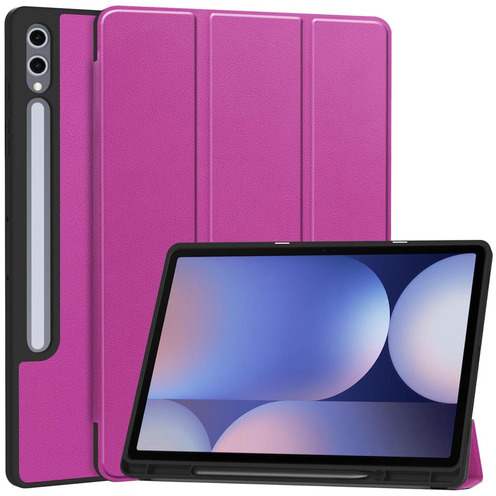 Чехол для планшета Samsung Galaxy Tab S10+ Plus / S9+ Plus 12,4'' дюйма, тонкий чехол Folio, легкий жесткий защитный чехол с многоугольной подставкой