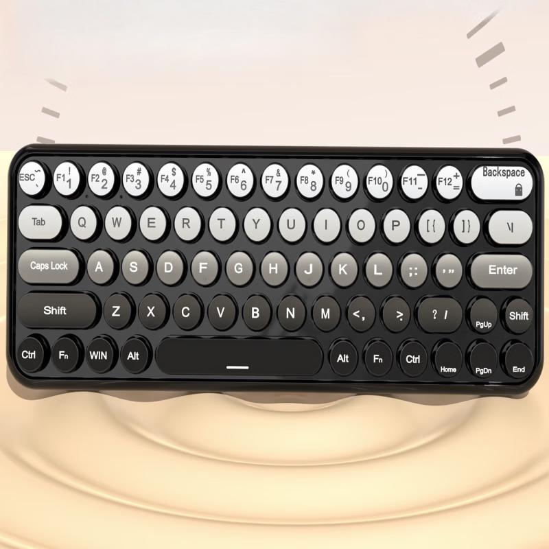 OLOEY Portable Wireless Gradient Bluetooth Keyboard