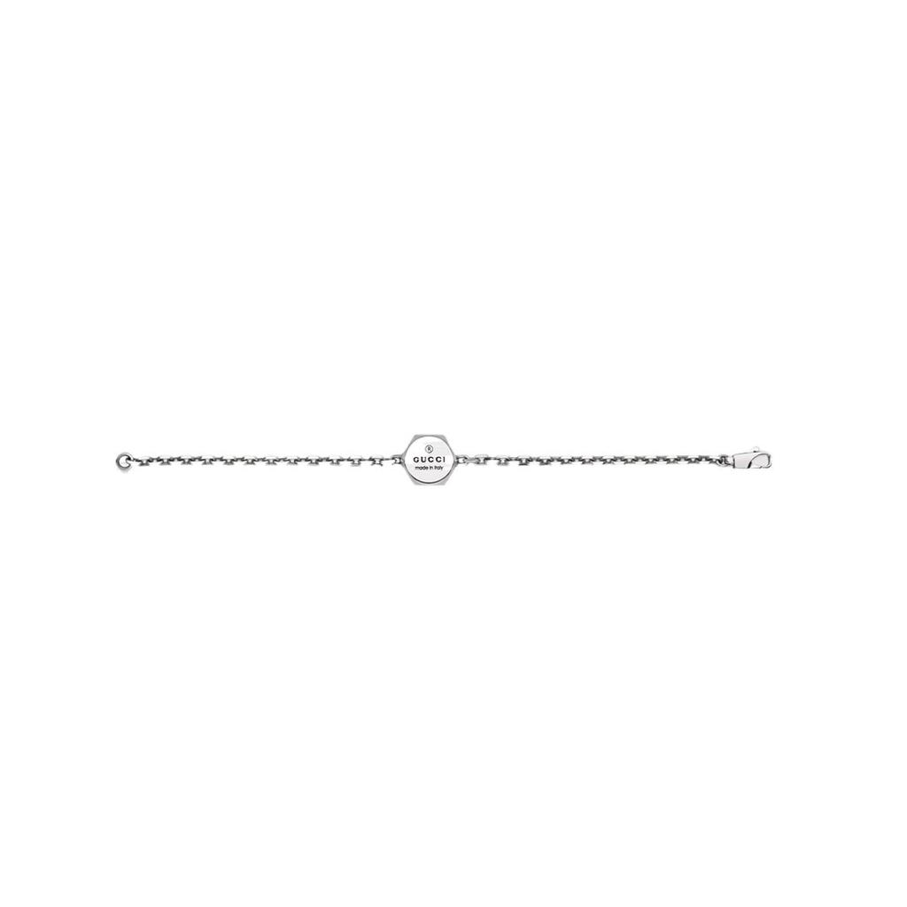 Gucci Браслет из серебра 925 пробы с логотипом-буквой Унисекс браслет 779169-J8400-8106