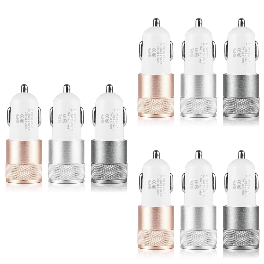 Usb Led Dual Port 21a Fast Car Charger Adapter For Iphone Ipad Galaxy Samsung