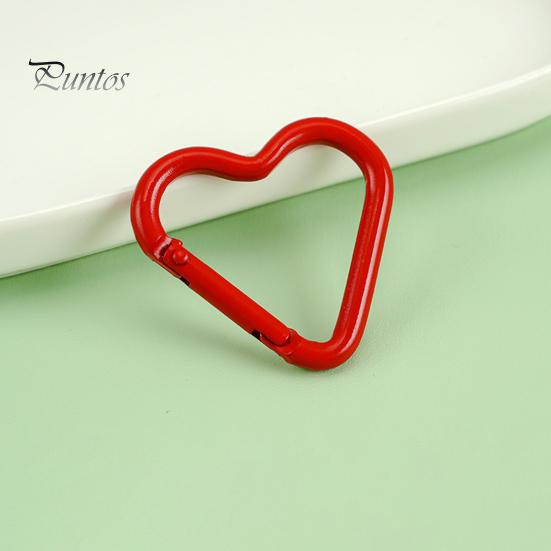 12 шт. карабинов в форме сердца, прочный сплав, брелок, зажим, пружинный крючок, пряжка для рюкзака, бутылка для воды, аксессуары для кемпинга на открытом воздухе