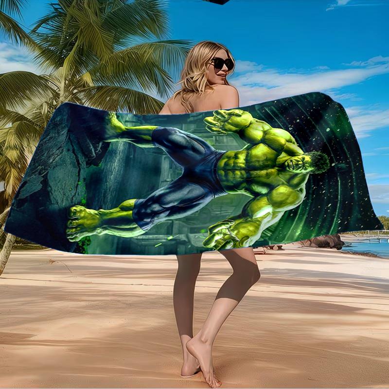 The hero Mighty Transformation Beach Towel Microfiber Beach Towel, Lightweight and Quick-Dry, for Summer Travel, Swimming Pool Fan Birthday Gift