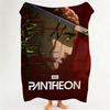 animation P Pantheon  Flannel  Blanket Suitable for Sofa Living Room Bedroom