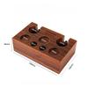 Wooden Stand for Coffee Tamper Mat Coffee Accessories Organizer Tamping Station Barista Cafe Accessories Tamp Base Holder Wood