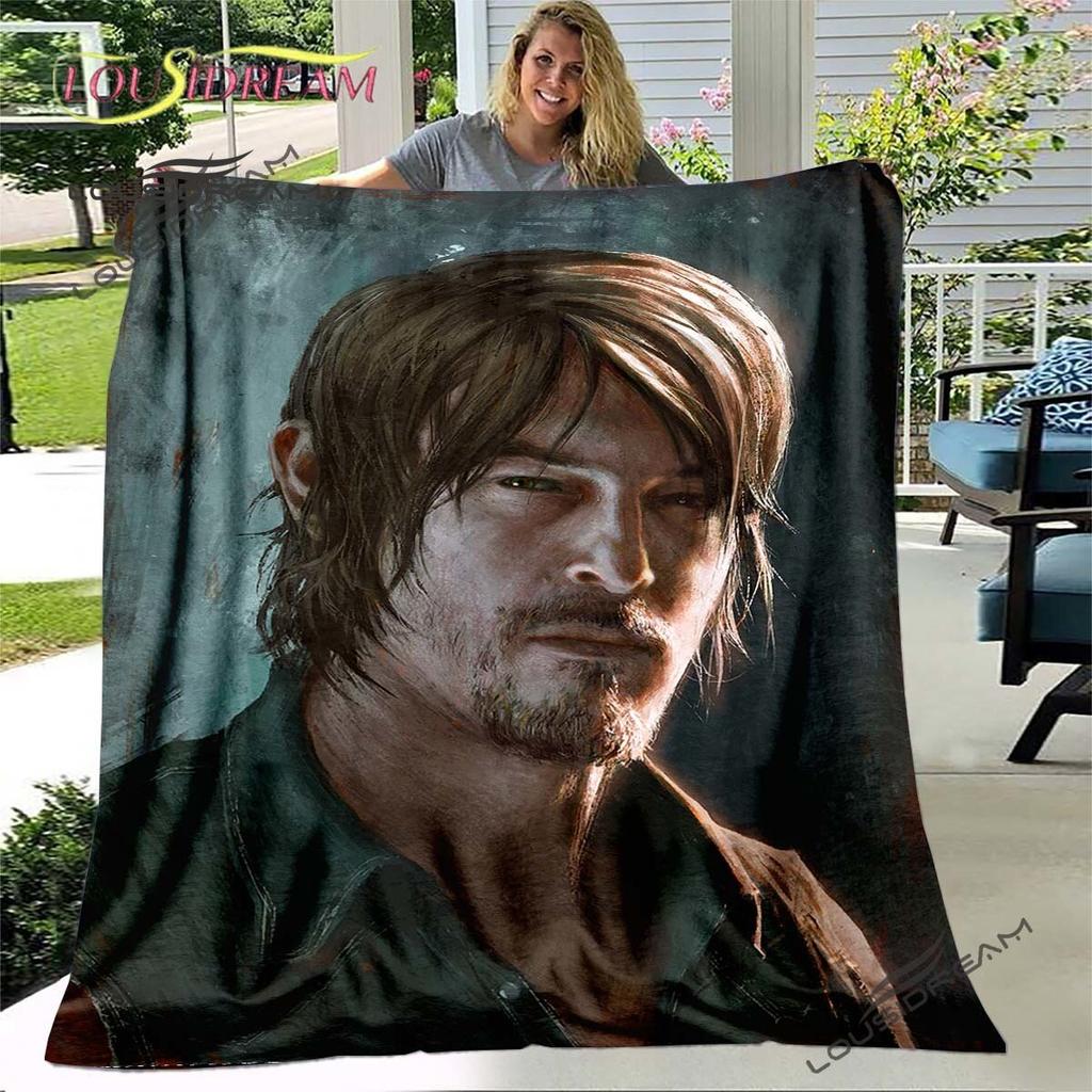 Дэрил Диксон Ходячие мертвецы Плед-накидка Ужасы Сериал Диванный плед для взрослых и детей Украшение для спальни и гостиной