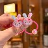 2PCS New Sparkling Night Light Rabbit Girls Elastic Hair Bands Hair Accessories Children Hair Ties Baby Headwear