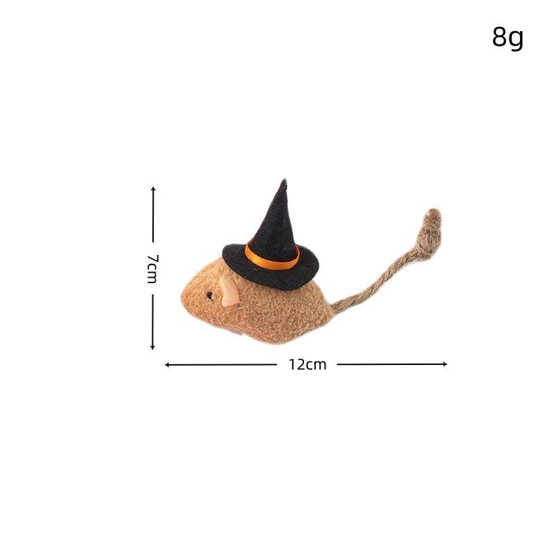 Набор игрушек для кошек: Плюшевая мышь с перьями, молярная и устойчивая к укусам